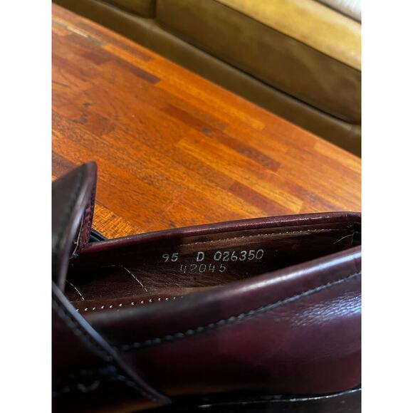 Allen Edmonds Enfield Kiltie Tassel Moc Toe Leather Loafer Burgundy Men\'s 9.5D main image 8